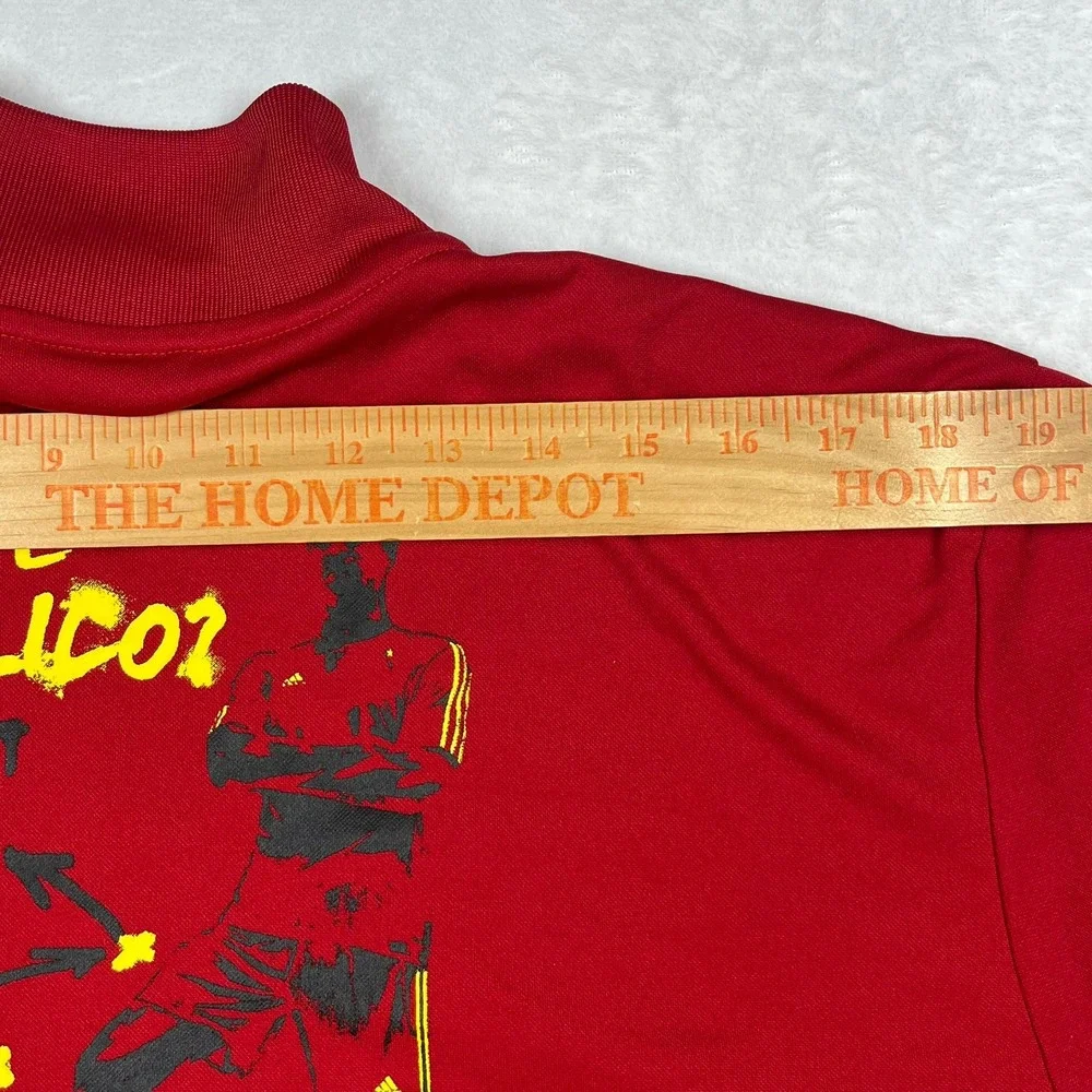 Adidas Track Jacket Mens Large Red Spain 2014 FIFA World Cup G77813 Soccer Core